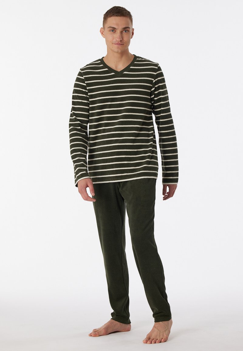 Uncover by Schiesser Herenset shirt en broek, manchetten, nachtkleding, pyjama, lang, Zwart_177162, 52 Uncover by Schiesser Herenset shirt en broek, manchetten, nachtkleding, pyjama, lang, Zwart_177162, 52