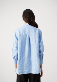 Samsøe Samsøe SALOVA - Blúzka so zapínaním na gombíky - mid blue