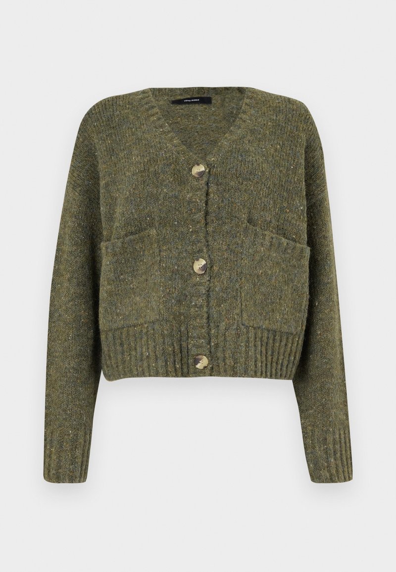 Vero Moda Vest donkergroen gemêleerd