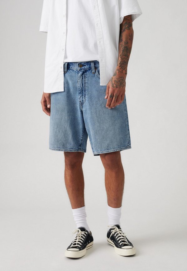 468 LOOSE SHORTS UNISEX - Denim shorts - light jog4