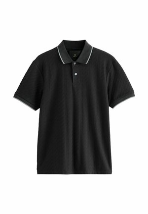 TEXTURED - Polosärk - black