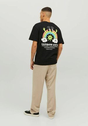 CREW NECK - Trükipildiga T-särk - black