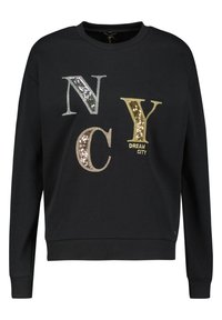 Czarny sweatshirt z długimi rękawami, ściągaczami przy nadgarstkach i dolnym końcu. Posiada dużą, cekinową literę "N," "C," "Y," oraz napis "DREAM CITY" w kolorze złotym i srebrnym.