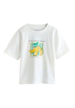 Next, REGULAR FIT - SHORT SLEEVE BACK PRINT T-SHIRT  . - Print T-shirt - white bananas