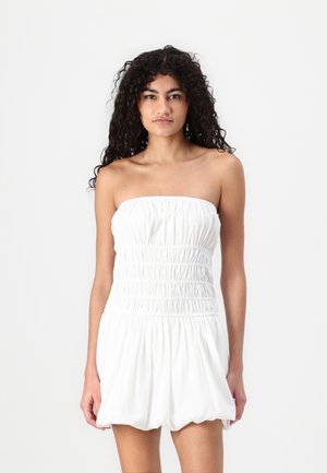 Strapless Bubble Mini Dress - Robe de jour - bright white