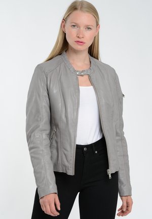 Leather jacket - grey