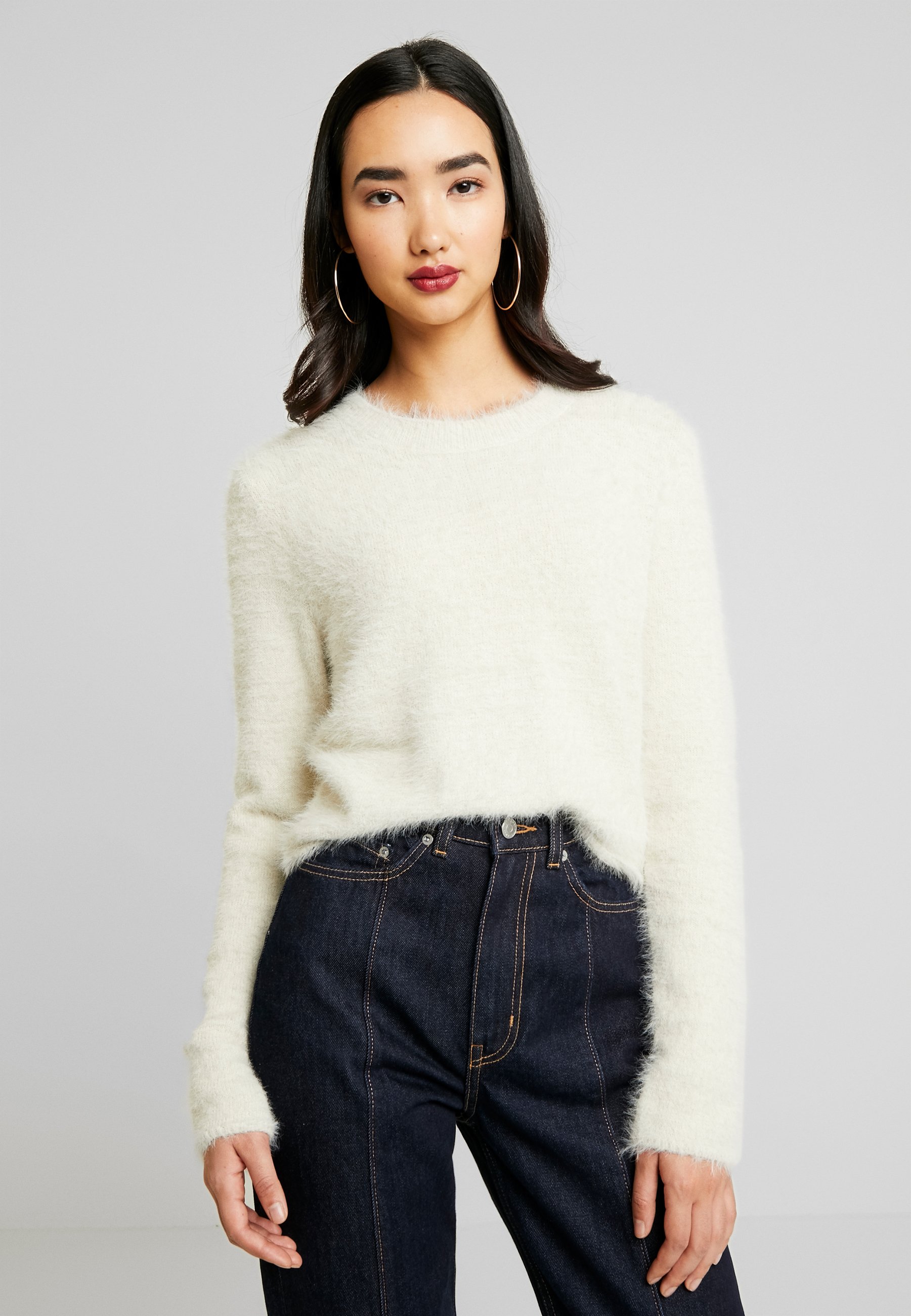 CHERISH SWEATER Stickad tröja beige CHERISH SWEATER Stickad tröja beige