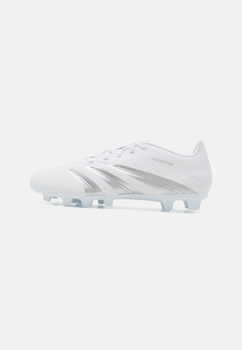adidas Performance PREDATOR CLUB FXG - Botines de fútbol para terreno firme - footwear white/silver metallic