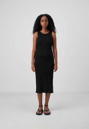 MIDI DRESS - Jerseyjurk - black