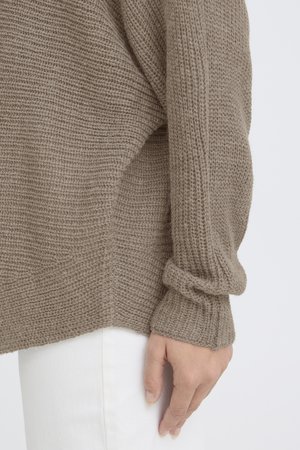 Fransa, FRERETTA PU - Jersey de punto - walnut melange