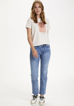 Saint Tropez MOLLYSZ  - Jeansy Dzwony - light blue denim