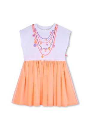 SHORT SLEEVED DRESS - Jerseyjurk - white