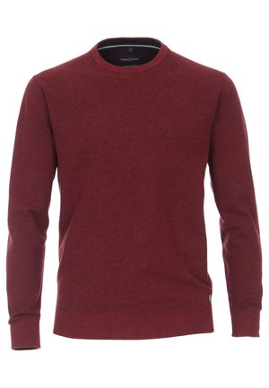 CASAMODA MIT O-AUSSCHNITT IN VERSCHIEDENEN FA - Strickpullover - dark red