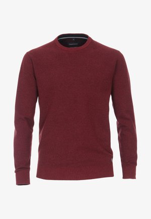 CASAMODA MIT O-AUSSCHNITT IN VERSCHIEDENEN FA - Strickpullover - dark red