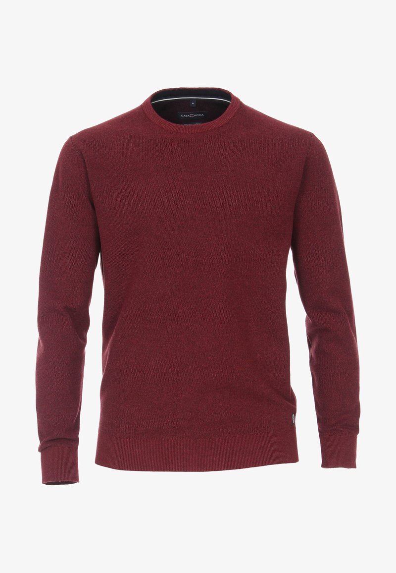 CASAMODA MIT O-AUSSCHNITT IN VERSCHIEDENEN FA - Strickpullover - dark red