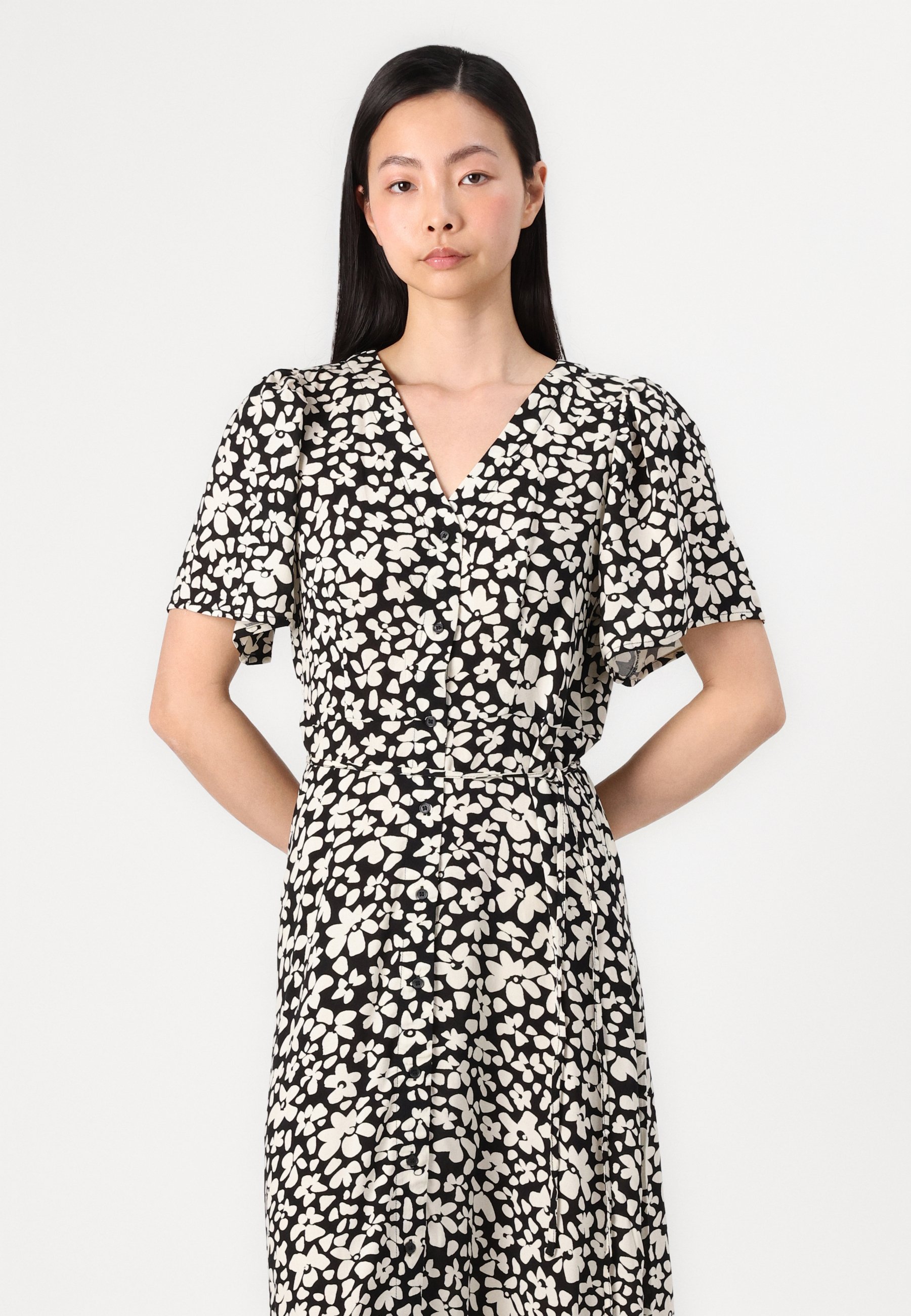 VERO MODA Damen Midikleid – Vmalva Sl Metal Calf Dress, Eleganter Mittelknie-Look