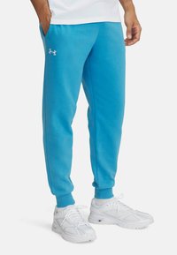 Under Armour - RIVAL FLEECE - Tracksuit bottoms - ether blue Thumbnail Image 1
