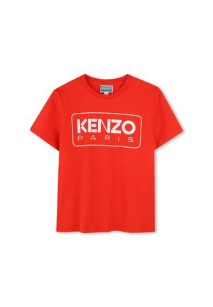 MANCHES COURTES - T-shirt imprimé - rouge vif