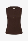KAKRISTINA WASTCOAT - Veste sans manches - coffee bean