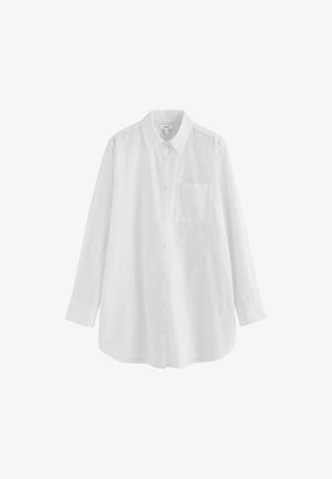 Next, TALL FIT - BRODERIE SHIRT . - Nööpidega pluus - white