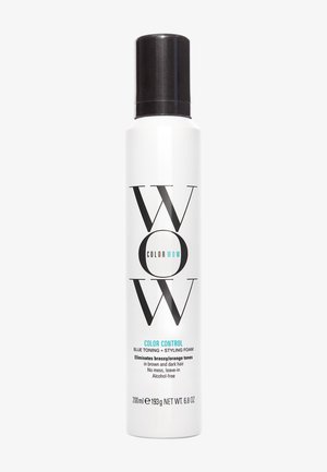 COLOR WOW, COLOR CONTROL BLUE TONING AND STYLING FOAM - Haarmasker - white