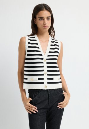 BUTTONED - Smanicato - striped beige