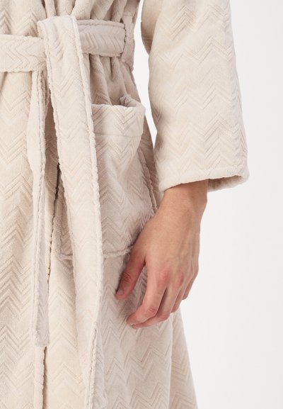 Missoni CHALK HOODED BATHROBE UNISEX - Badekåpe - natural
