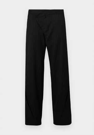 METIS PINSTRIPE TROUSERS - Hlače - black
