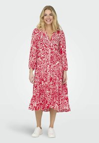 ONLY ONLMILANA - Abito a camicia - high risk red