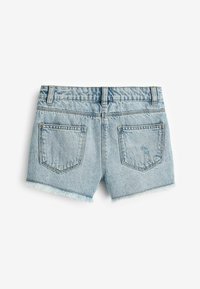 Next FRAYED EDGE DISTRESSED - REGULAR FIT - Farkkushortsit - mid blue rainbow