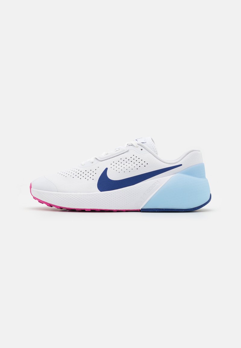 Nike Performance AIR ZOOM TR 1 - Edzőcipő - white/deep royal blue/fierce pink