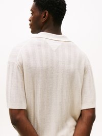Tommy Hilfiger F1 MOVIE SWEATER POLO - Polo marškinėliai - newsprint