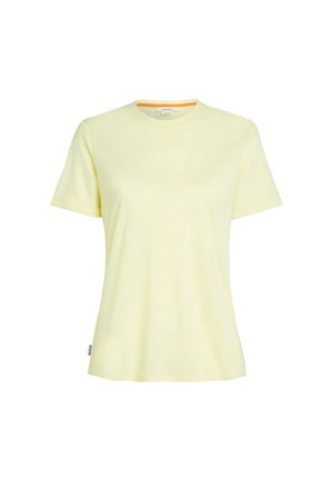 icebreaker STRIPE - Print T-shirt - citrine snow s