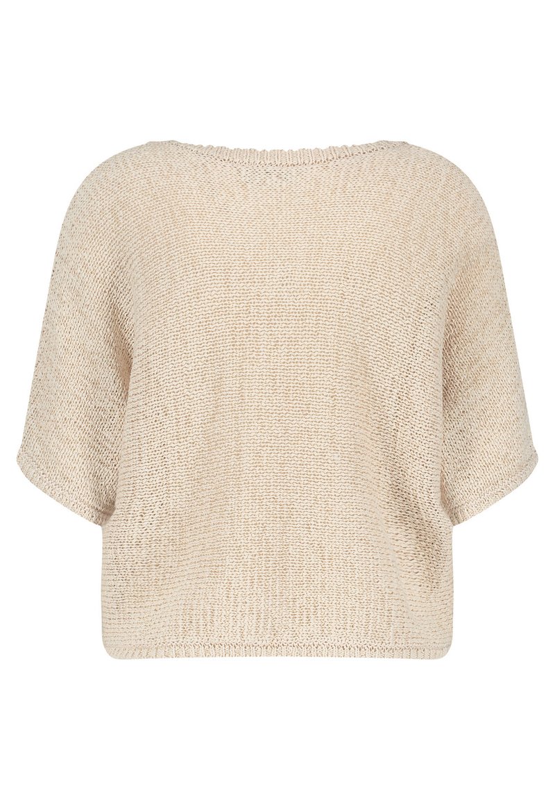 Damen T-Shirts | Taifun T-Shirt basic oatmeal/beige - UK33200 Damen T-Shirts | Taifun T-Shirt basic oatmeal/beige - UK33200