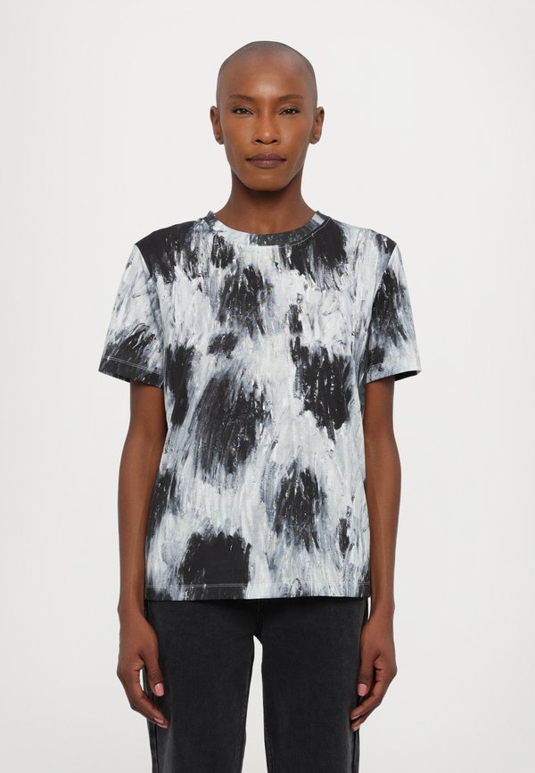 Print T-shirt - antique silver