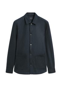 Massimo Dutti OVERSHIRT WITH POCKETS  - Leichte Jacke - dark blue