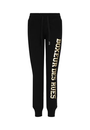 Boxeur Des Rues, TRACKSUIT TROUSERS - Pantalon de survêtement - black-gold-coloured