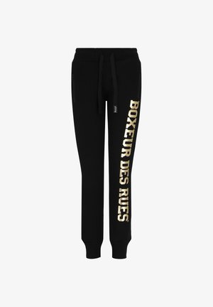 Boxeur Des Rues, TRACKSUIT TROUSERS - Pantalon de survêtement - black-gold-coloured