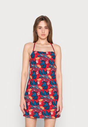 PRINTED TIE BACK MINI DRESS - Kjole - tropical