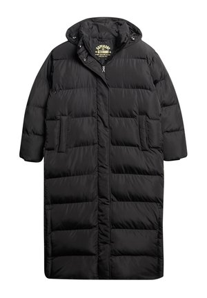 Superdry & Co, MAXI HOODED PUFFER - Manteau d'hiver - black