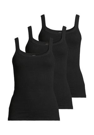 3ER PACK - Unterhemd/-shirt - schwarz