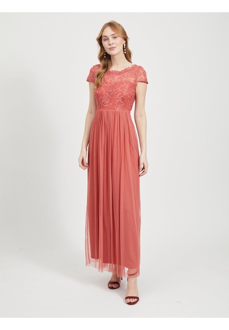Vila Ballkleid Mottled Pink Meliert Zalando De 