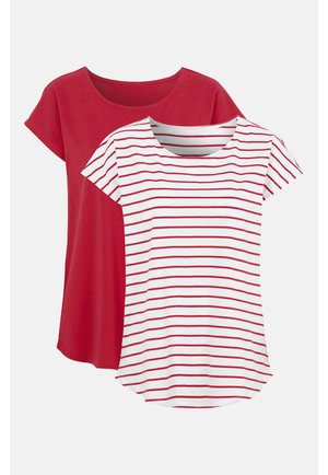 ALMA STRIPE 2 PACK - T-Shirt basic - red   striped red
