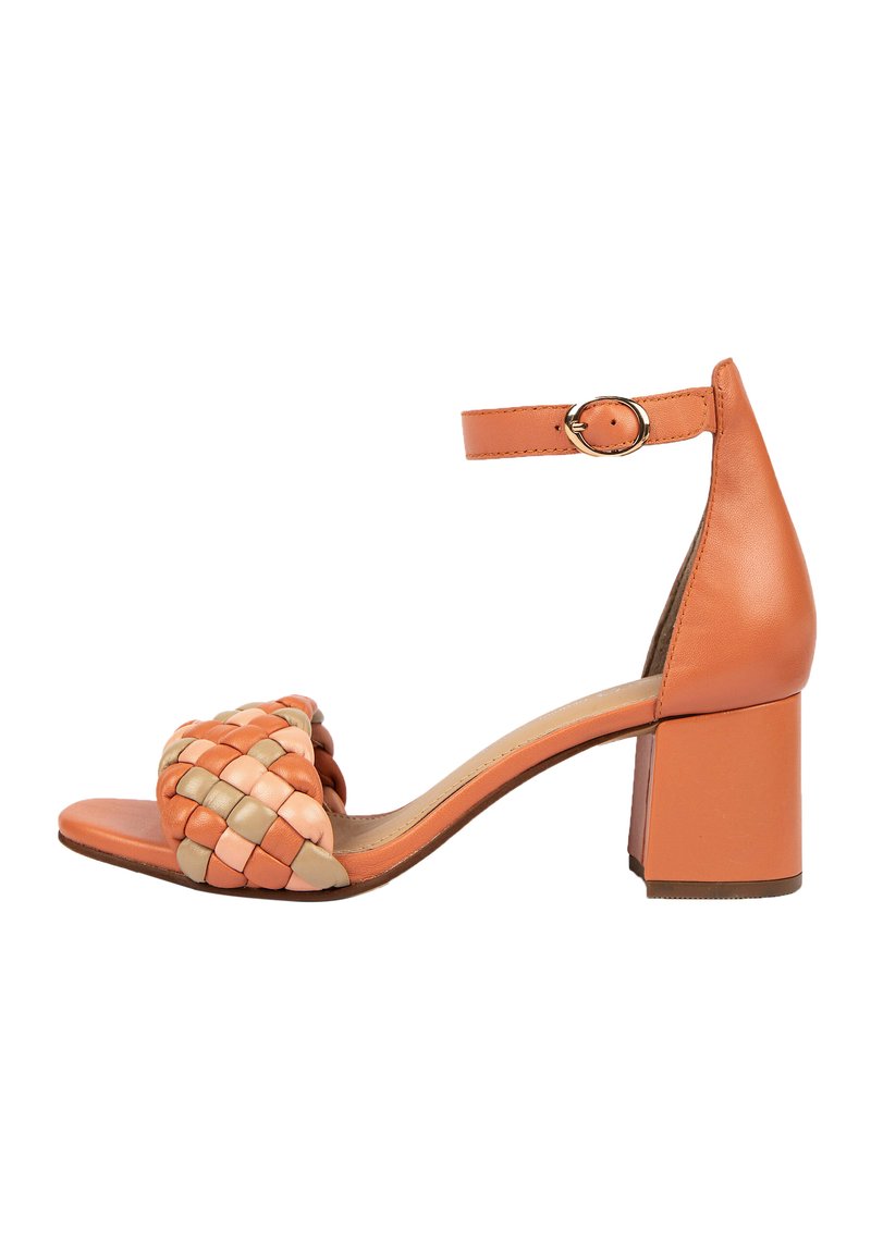 Damen Riemchensandalen | COX Riemensandalette apricot - XJ42494 Damen Riemchensandalen | COX Riemensandalette apricot - XJ42494