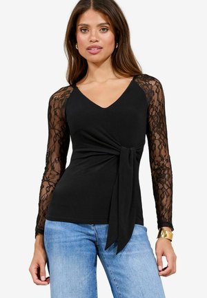 SIDE - Blouse - black lace