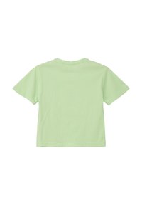 s.Oliver MIT SMILEY FRONT - Camiseta estampada - hellgrün