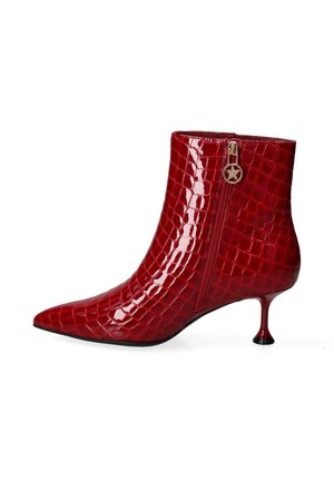 Boots à talons - glossy bordeaux