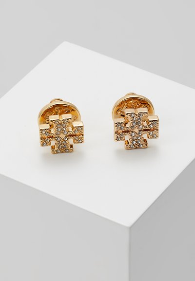 Tory Burch KIRA PAVE STUD EARRING - Náušnice - gold-coloured /crystal