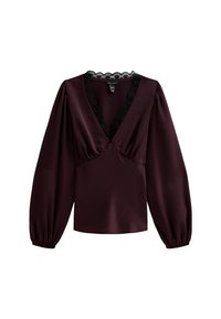 Blouse - burgundy