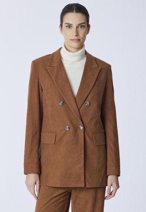 DOPPIOPETTO - Cappotto corto - tabacco